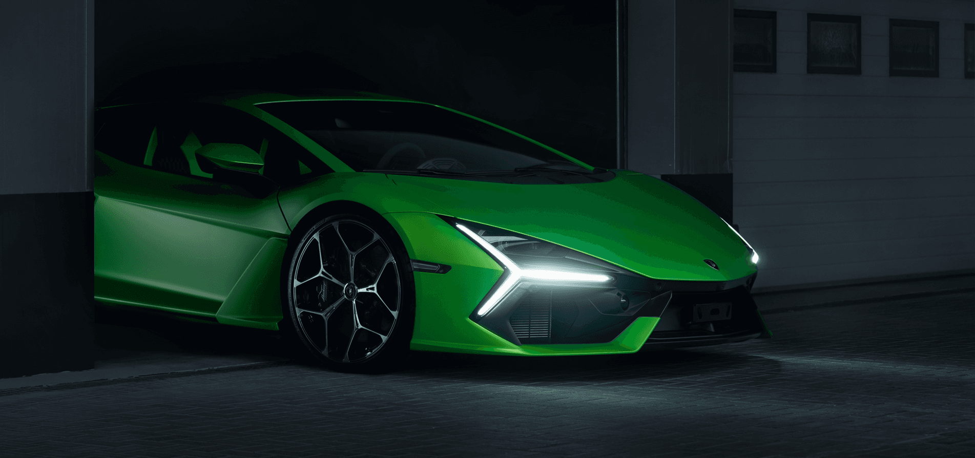 Revuelto Supercar in Verde Shock in Dubai